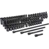 6 Point SAE/Metric Master Socket Set, 80 Pcs, Impact, 3/8" Drive Size, Deep Auto Electric Service Ltd.