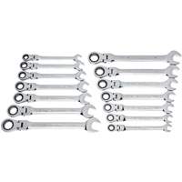 72-Tooth 12 Point Wrench Set, Flex Head/Ratcheting Combination, 14 Pieces, Imperial and Metric Auto Electric Service Ltd.