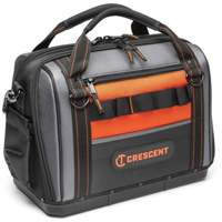 Sac ouvert de 17" pour outils d'ouvrier, Polyester, 3 pochettes, Noir/Gris/Orange Auto Electric Service Ltd.
