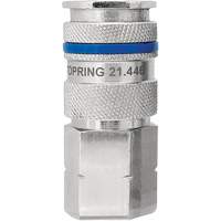 QUIKSILVER Industrial Quick Coupler, Nickel Plated Brass, 1/4", Female NPT, 435 PSI Auto Electric Service Ltd.