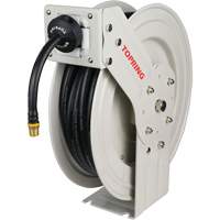 D&eacute;vidoir de tuyau &agrave; rappel automatique &agrave; bras simple de type L MAXREEL avec tuyau en caoutchouc, Air, 3/8" x 50', Tuyau simple, 250 PSI Auto Electric Service Ltd.