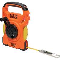 Open Reel Tape Measure with Single Hook & Carabiner, 1/2" x 100', 1/10" Graduations Auto Electric Service Ltd.