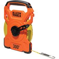 Open Reel Tape Measure with Single Hook and Carabiner, 1/2" x 300', 1/10" Graduations Auto Electric Service Ltd.
