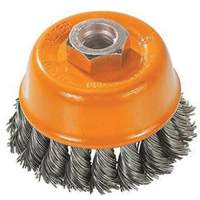 Knot-Twisted Wire Cup Brush, 3" Dia. x M10x1.25 Arbor Auto Electric Service Ltd.