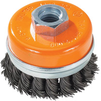 Knot-Twisted Wire Cup Brush with Ring, 3" Dia. x 5/8"-11 Arbor Auto Electric Service Ltd.