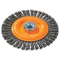 Stringer Bead Knotted Wire Brush, 4" Dia., 0.02" Fill, 5/8"-11 Arbor, Steel Auto Electric Service Ltd.