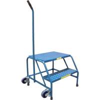 Escabeaux roulants Tilt-N-Roll, 2 marche(s), 24" l x 29" la x 19" h, Capacit&eacute; 300 lb Auto Electric Service Ltd.