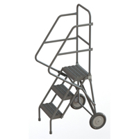 Rolling Ladder, 3 Steps, Serrated, 30" High Auto Electric Service Ltd.