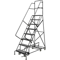 &eacute;chelles roulantes multidirectionnelles, 8 marches, Largeur de la marche 24", Hauteur de la plateforme 80", Acier Auto Electric Service Ltd.