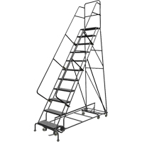 &eacute;chelles roulantes multidirectionnelles, 11 marches, Largeur de la marche 24", Hauteur de la plateforme 110", Acier Auto Electric Service Ltd.