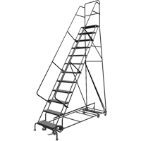 &eacute;chelles roulantes multidirectionnelles, 12 marches, Largeur de la marche 24", Hauteur de la plateforme 120", Acier Auto Electric Service Ltd.