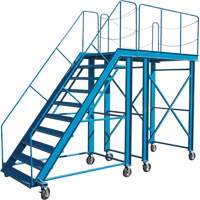 Snow Ladder, Steel, 10 Steps, 99" H, 85-1/2" D, 48" Step, Serrated Auto Electric Service Ltd.