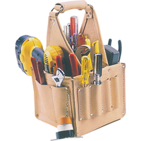 Electrical & Maintenance Tool Pouches, Leather, 17 Pockets, Beige Auto Electric Service Ltd.