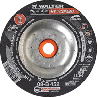 Meule combin&eacute;e HP Combo vissable, 4-1/2" x 1/8", Arbre de 5/8"-11, Type 27S Auto Electric Service Ltd.