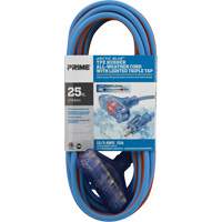 Cordons rallonges en caoutchouc TPE Arctic Blue, Toutes saisons, SJEOW, AWG 12/3, 15 A, 3 prise(s), 25' Auto Electric Service Ltd.