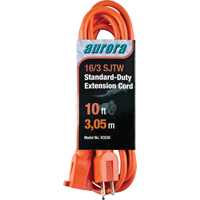 Extension Cord, Indoor/Outdoor, SJTW, 16/3 AWG, 13 A, 10' Auto Electric Service Ltd.