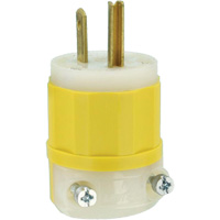 Industrial Grade Straight-Blade Plug, Impact Modified Nylon, 15 A, 125 V Auto Electric Service Ltd.