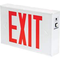 Exit Sign, LED, Battery Operated/Hardwired, 12-1/5" L x 7-1/2" W, English Auto Electric Service Ltd.