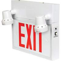 Exit Sign with Security Lights, LED, Battery Operated/Hardwired, 12-1/10" L x 11" W, English Auto Electric Service Ltd.