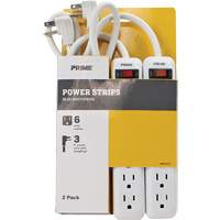 Power Strip 2-Pack, 6 Outlet(s), 3', 15 A, 1875 W, 125 V Auto Electric Service Ltd.